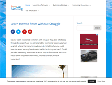 Tablet Screenshot of enjoy-swimming.com